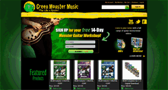 Desktop Screenshot of greenmonstermusic.com