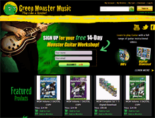 Tablet Screenshot of greenmonstermusic.com